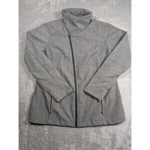Intel Corporation North End Jacket Womens Size XL Gray Wrap Neck Waterproof